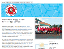 Tablet Screenshot of happywatersinc.com